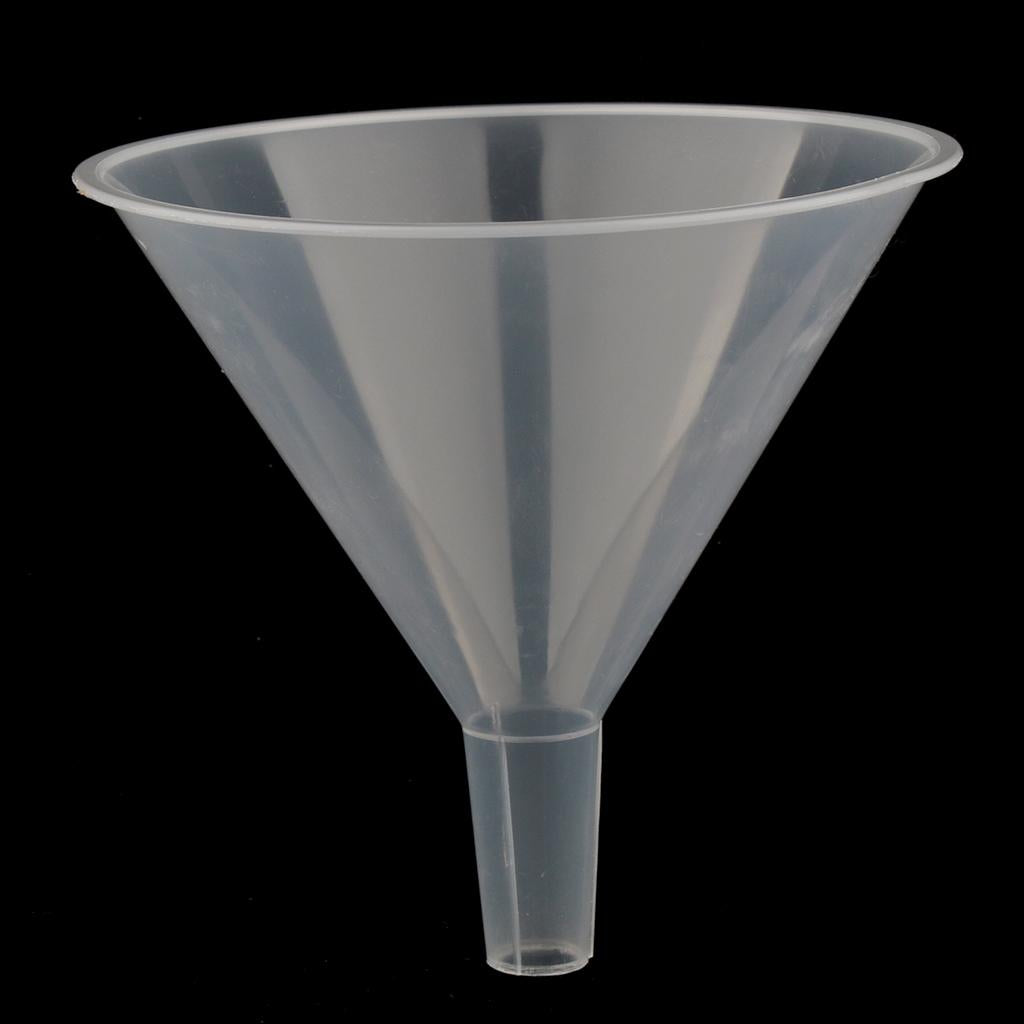 2Pcs 150mm Plastic Transparent Funnel for Kitchen Laboratory Liquid Transfer