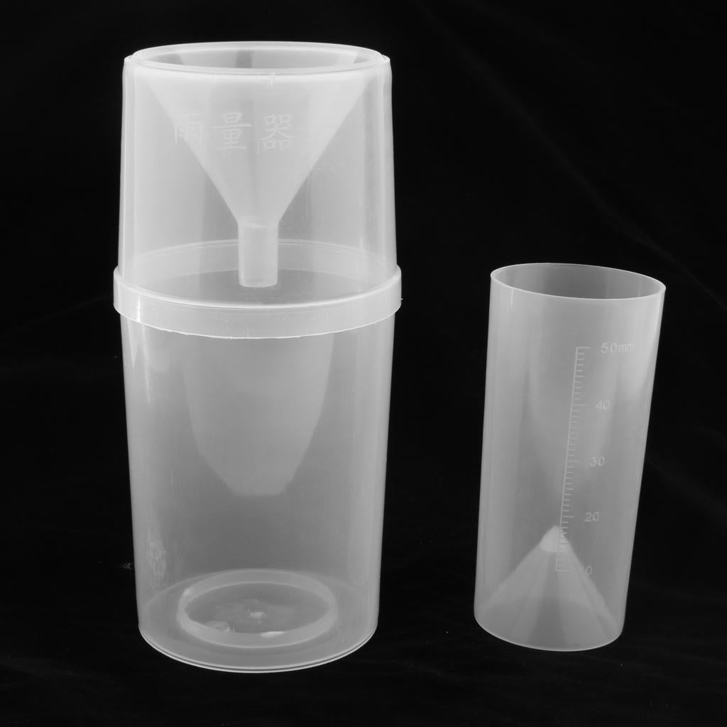 Professional Outdoor Rain Gauge Easy to Read Clear Calibration Teaching Tool
