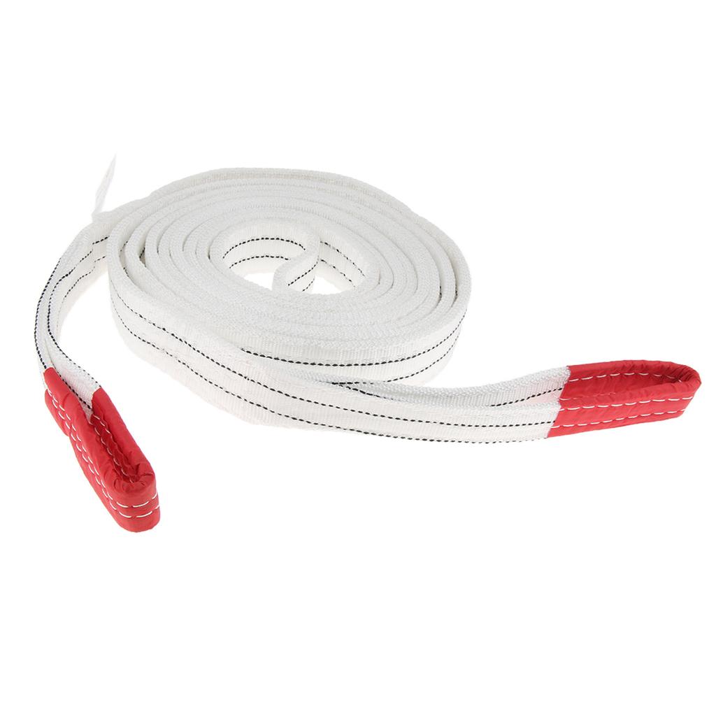 Lifting Strap Towing Pull Rope Cable Trailor w/reinforced loops 2t 4 meter