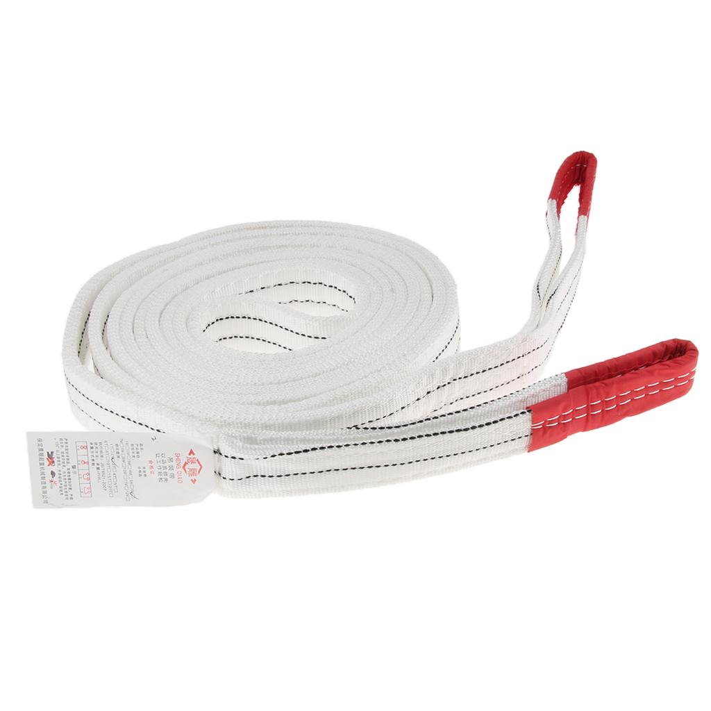 Lifting Strap Towing Pull Rope Cable Trailor w/reinforced loops 2t 4 meter