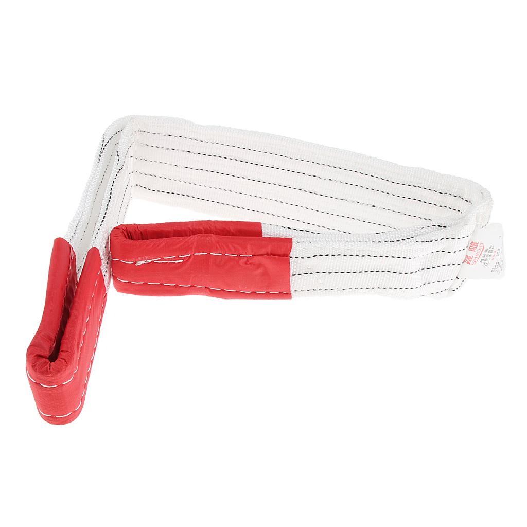 Flat Lifting Sling Towing Pulling Strap Rope Synthetic Fibre 5 Tonne 1 Meter