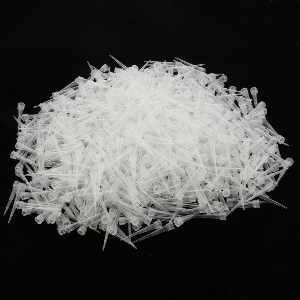 1000 Pieces 10 uL Pipette Tips for Pipettor, universal