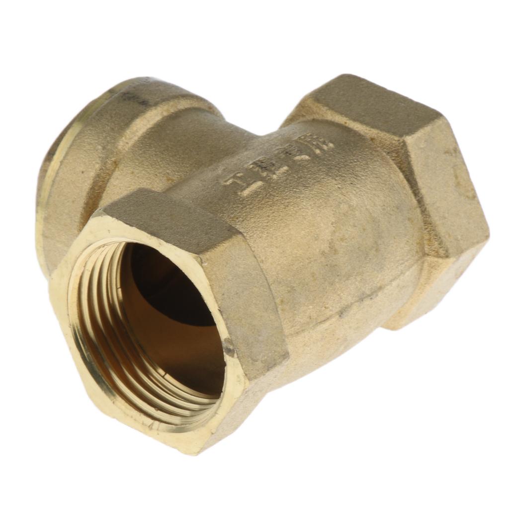 Horizontal Female Thread Brass Single Way Check Valve DN25-1 inch