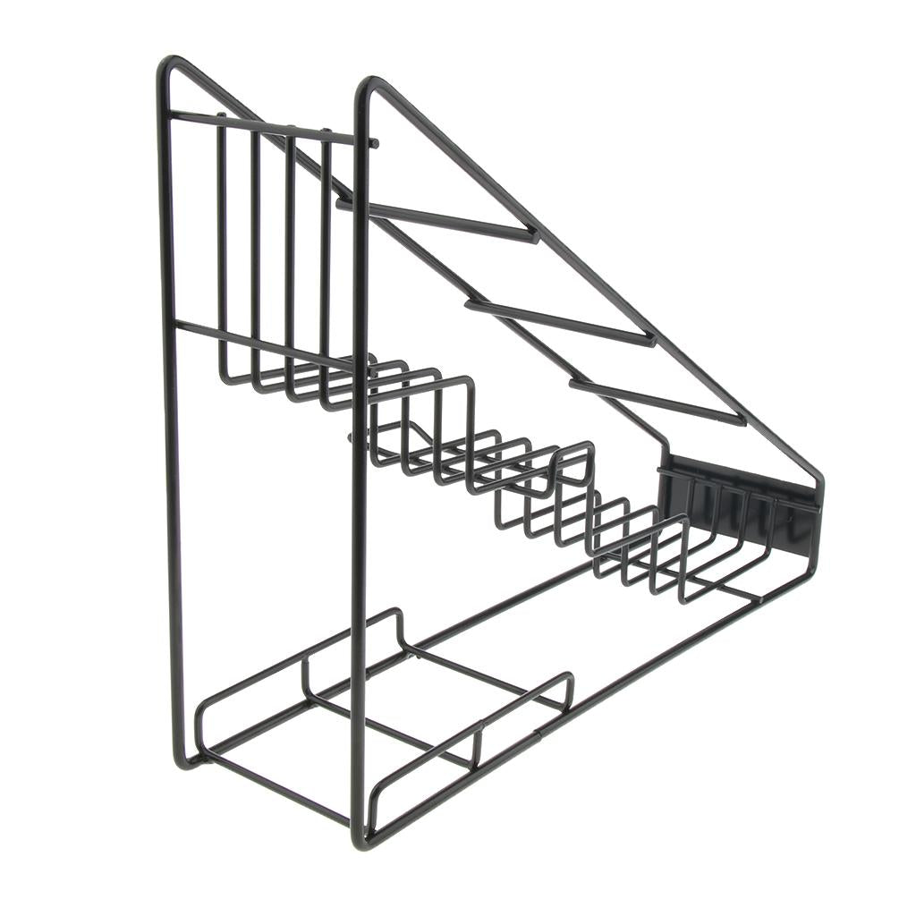 Stainless Steel Paper Cup Lid Holder Dispenser Stand Cafe Home Rack