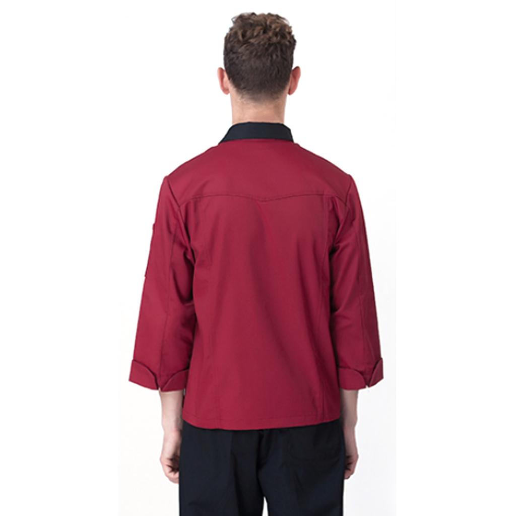Restaurant Unisex Chef Long Sleeve Coat Jacket Uniform / Cook Clothes L