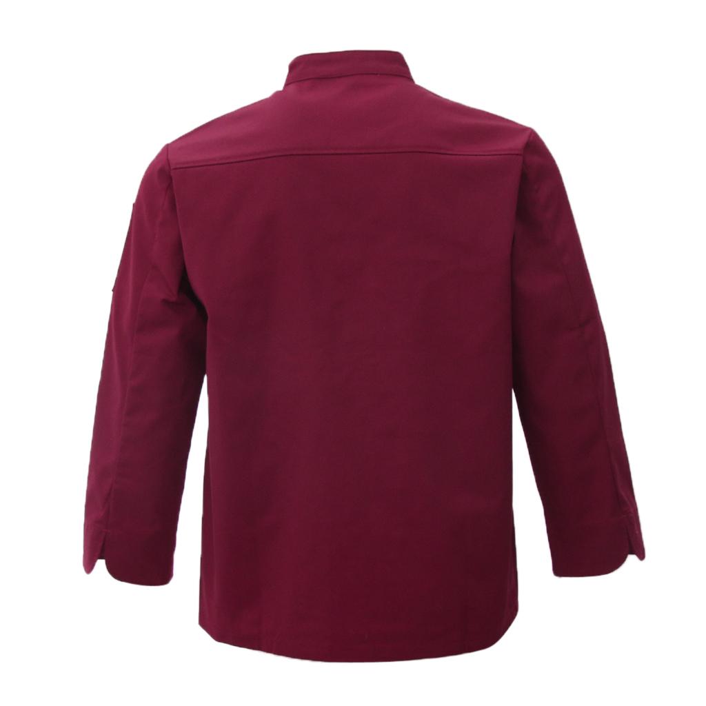 Restaurant Unisex Chef Long Sleeve Coat Jacket Uniform / Cook Clothes L