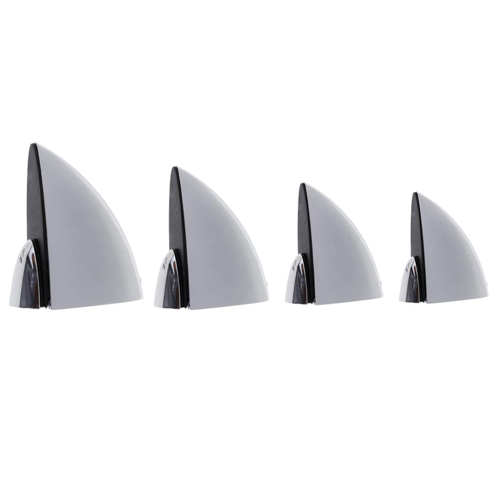 4x Adjustable Glass Clamp Clip Wood Glass Shelf Support Bracket L