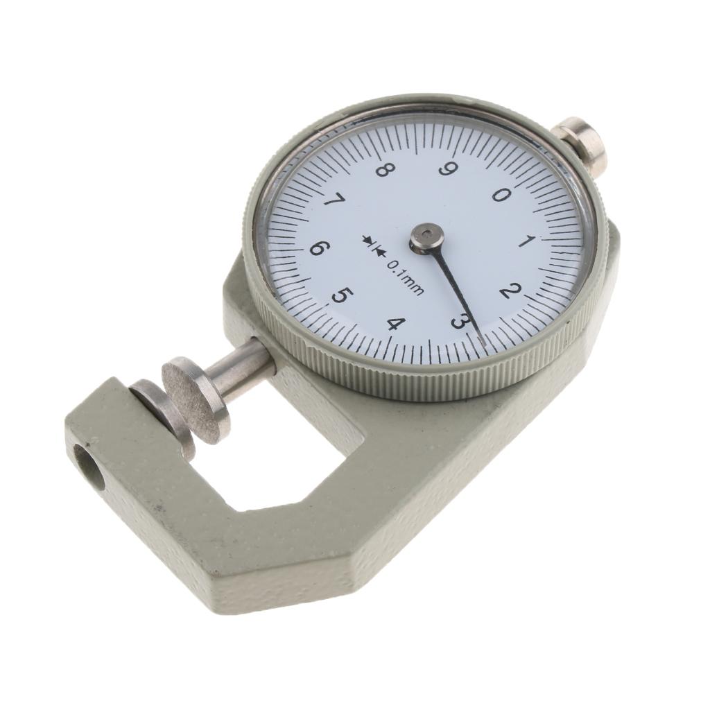 0-10mm Leather Thickness Metal Gauge Tester Measuring Tool Flat head