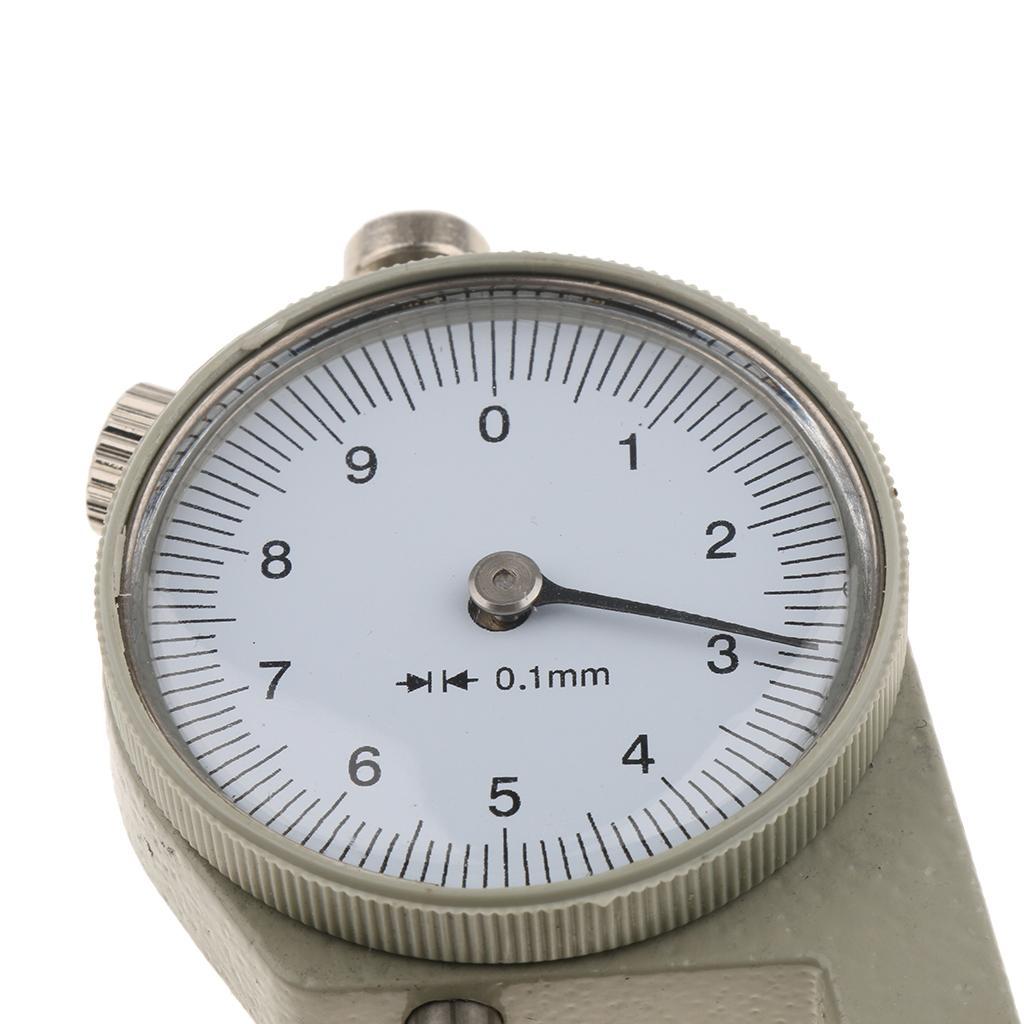 0-10mm Leather Thickness Metal Gauge Tester Measuring Tool Flat head