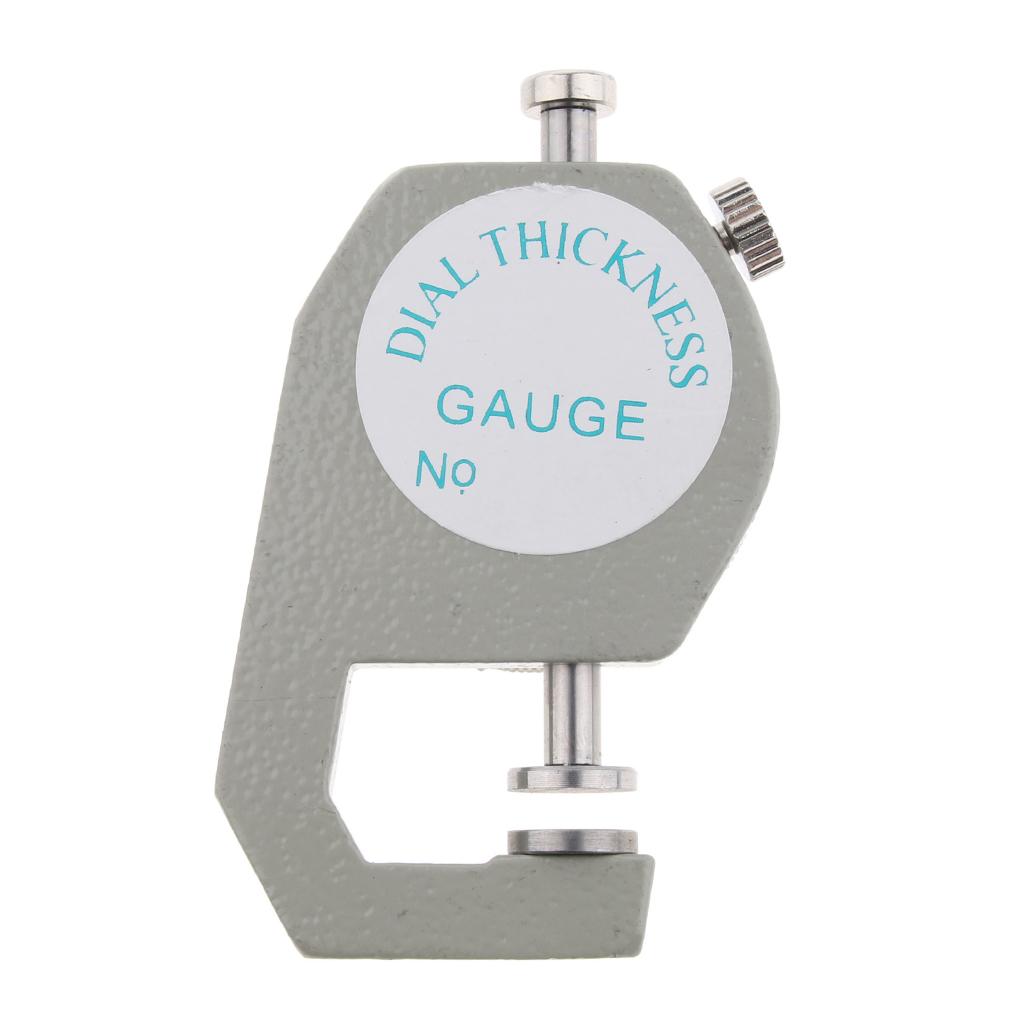 0-10mm Leather Thickness Metal Gauge Tester Measuring Tool Flat head