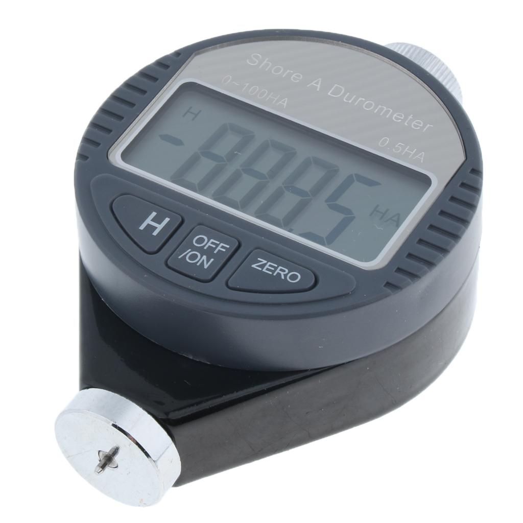 Digital Shore Hardness Durometer Tester Tyre Tire Rubber LCD Meter Type A