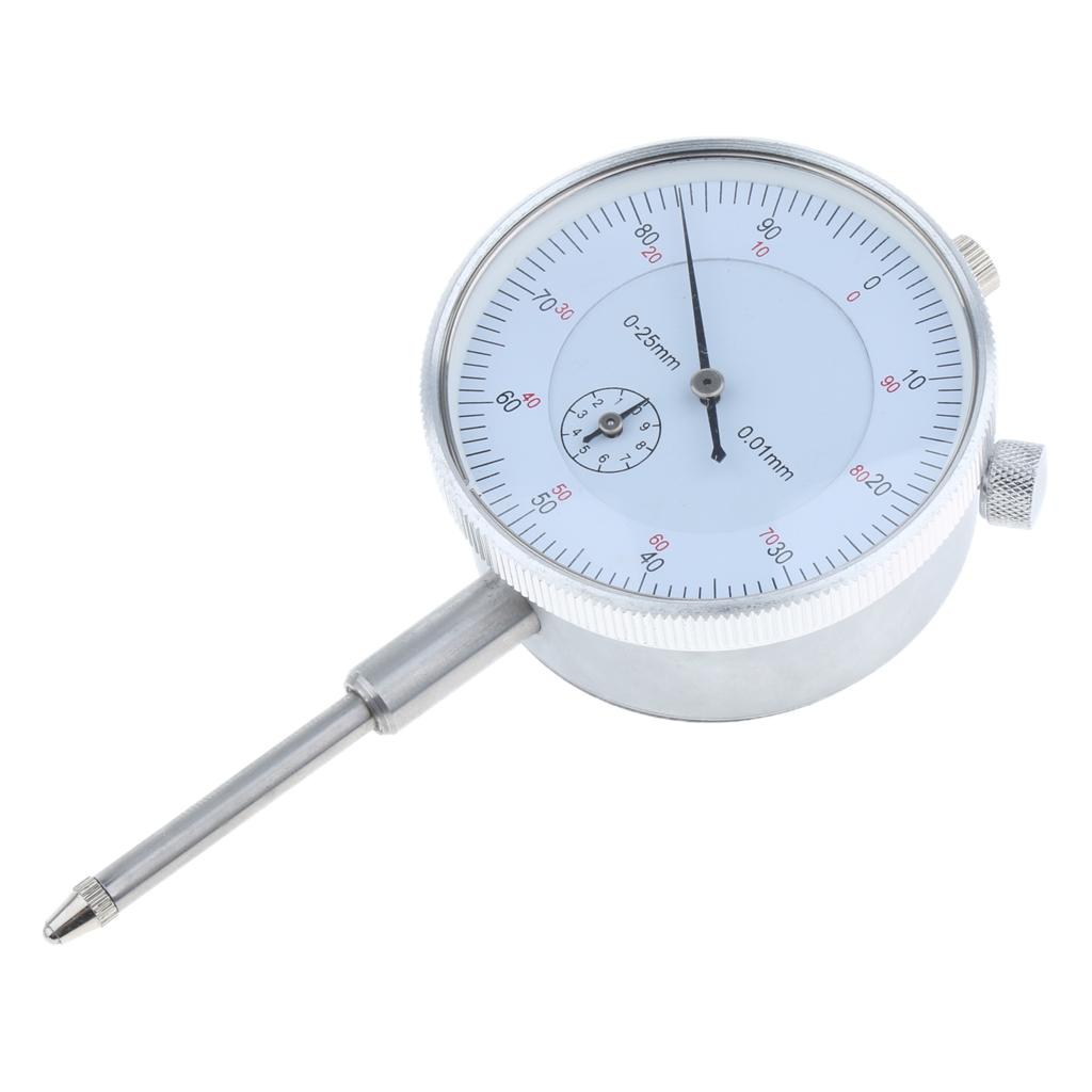 Precision Dial Test Indicator with Pointer Precise Measuring, Metric, 0-25mm