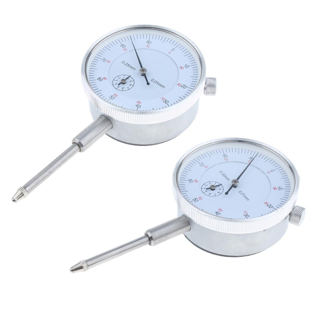Precision Dial Test Indicator with Pointer Precise Measuring, Metric, 0-25mm