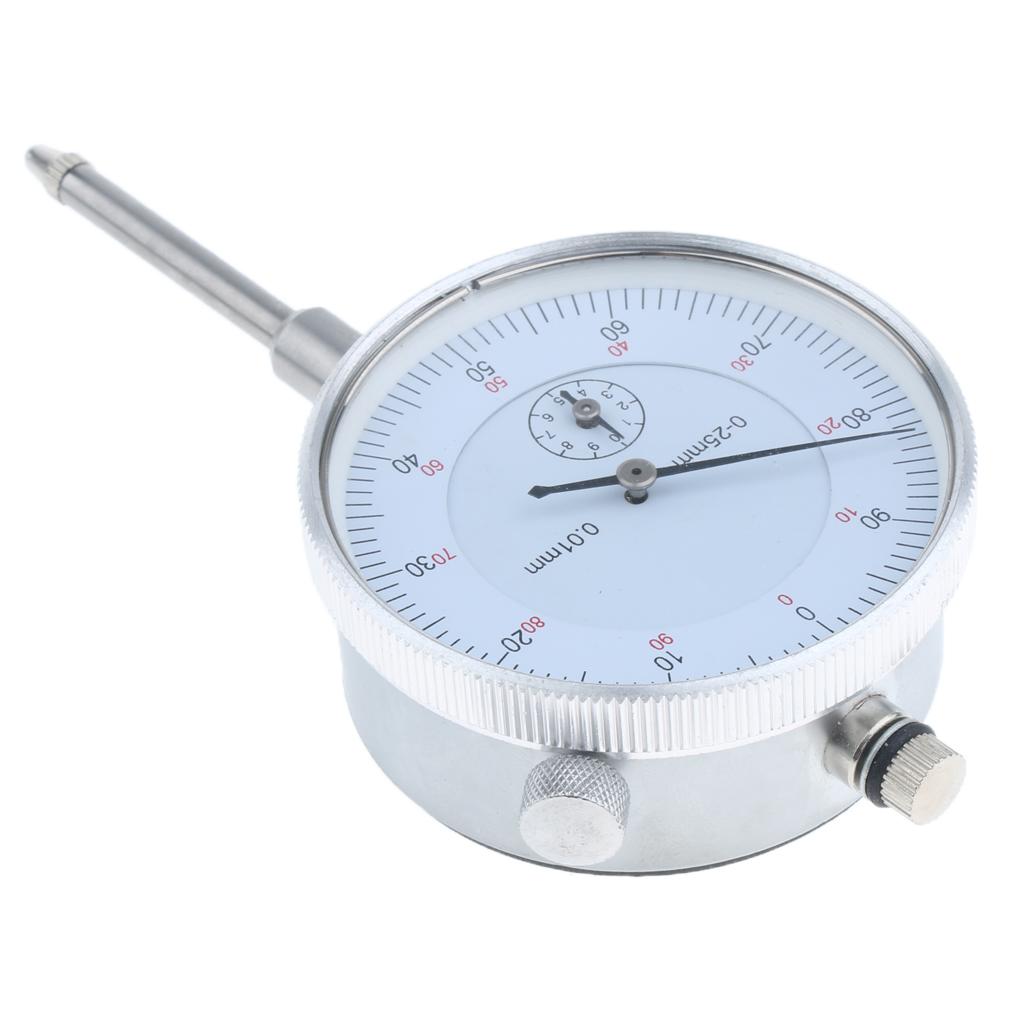 Precision Dial Test Indicator with Pointer Precise Measuring, Metric, 0-25mm