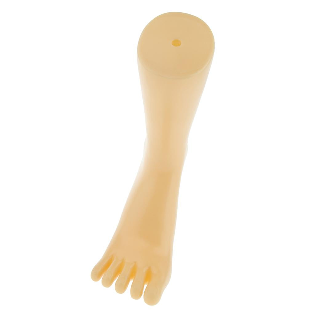 Plastic Foot Model Mannequin for Socks Shoes Anklet Display Skin Color-Right