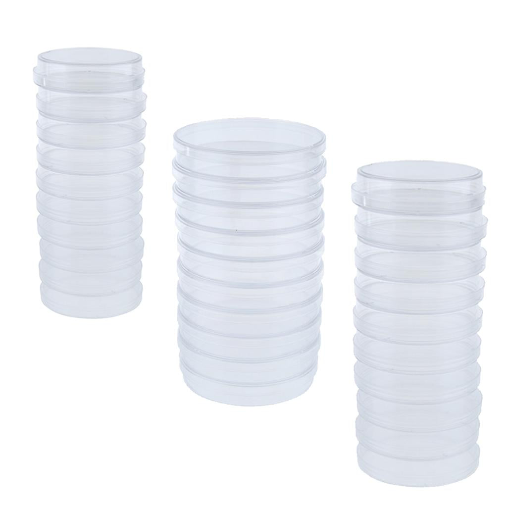 Lab Plastic Petri Dish Sterile Cell Tissue Culture Dish & Lid 60mm
