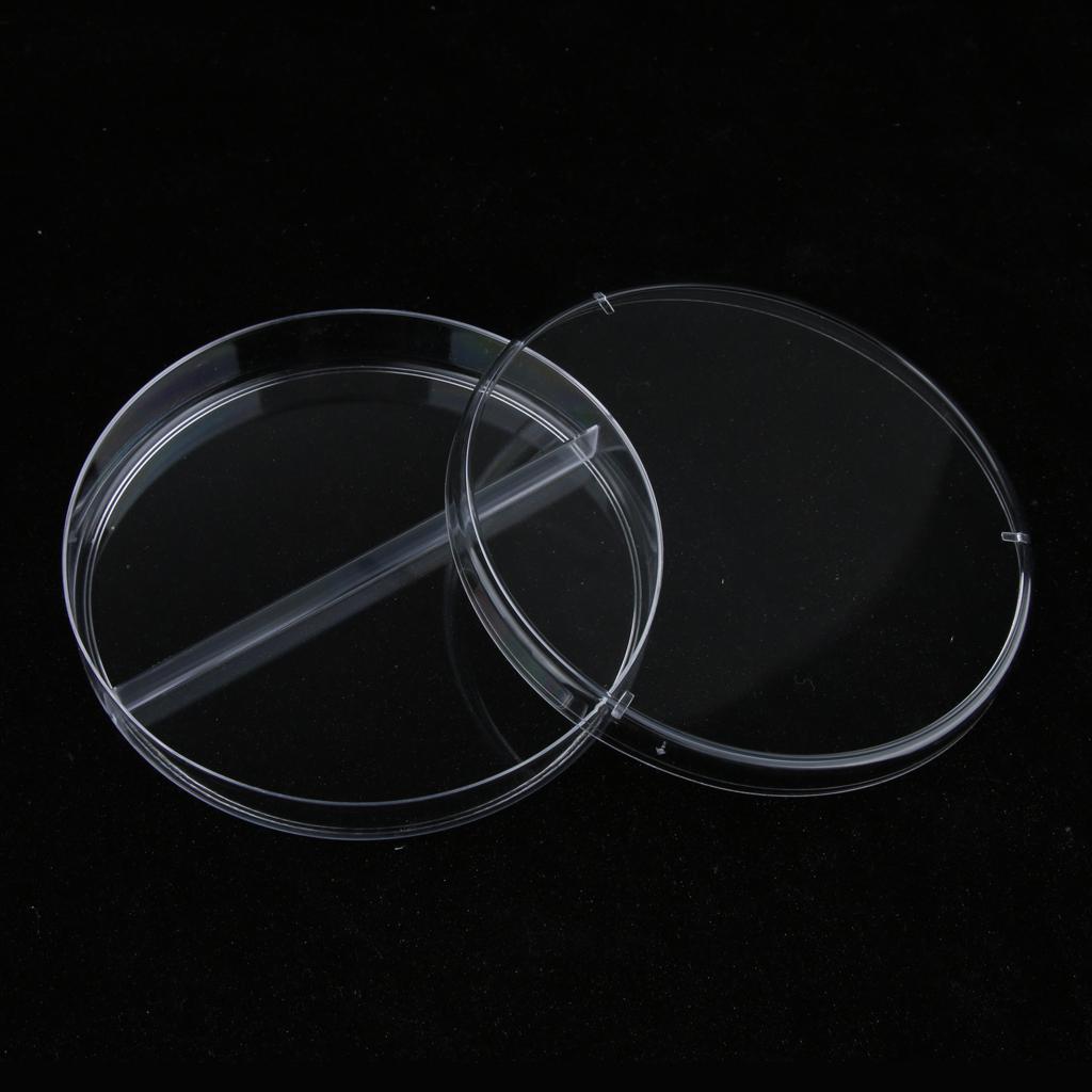 Lab Plastic Petri Dish Sterile Cell Tissue Culture Dish & Lid 90mm 2 Grids
