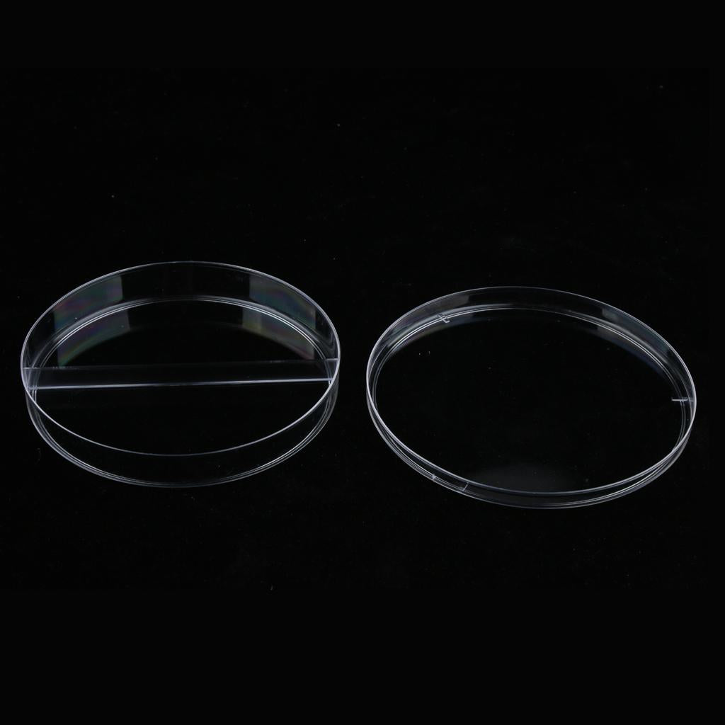 Lab Plastic Petri Dish Sterile Cell Tissue Culture Dish & Lid 90mm 2 Grids
