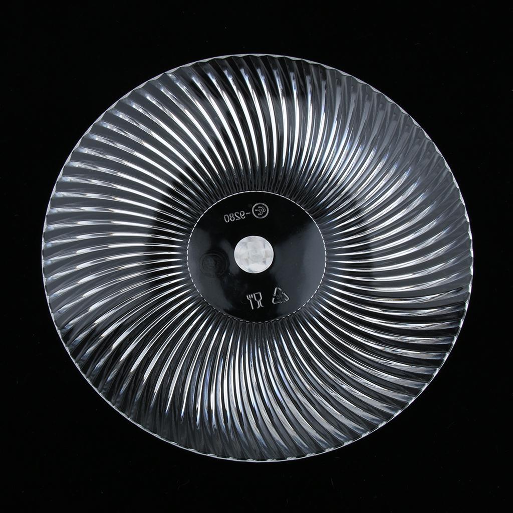 Round Clear Dish Plate Food Serving Tray Flat Acrylic Fruit Platter 15cm