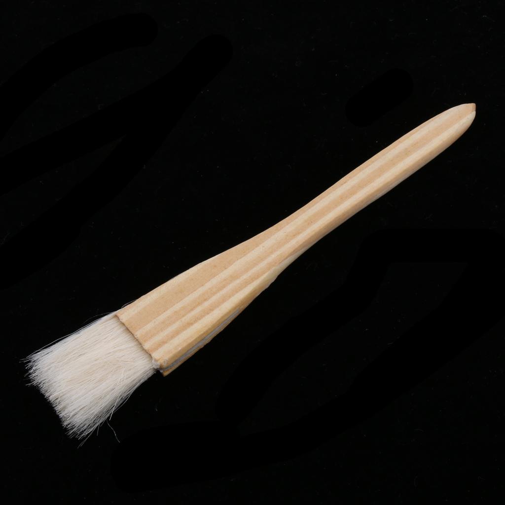 Baking Tool Wooden Handle Wool Brush Barbeque Oil Brush Pastry Brush S/L S