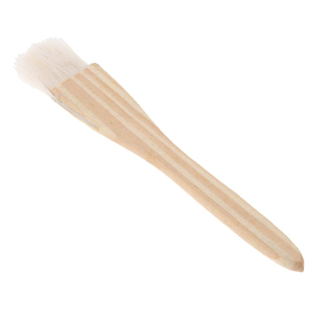 Baking Tool Wooden Handle Wool Brush Barbeque Oil Brush Pastry Brush S/L S
