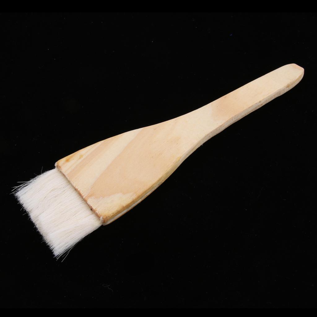 Baking Tool Wooden Handle Wool Brush Barbeque Oil Brush Pastry Brush S/L L