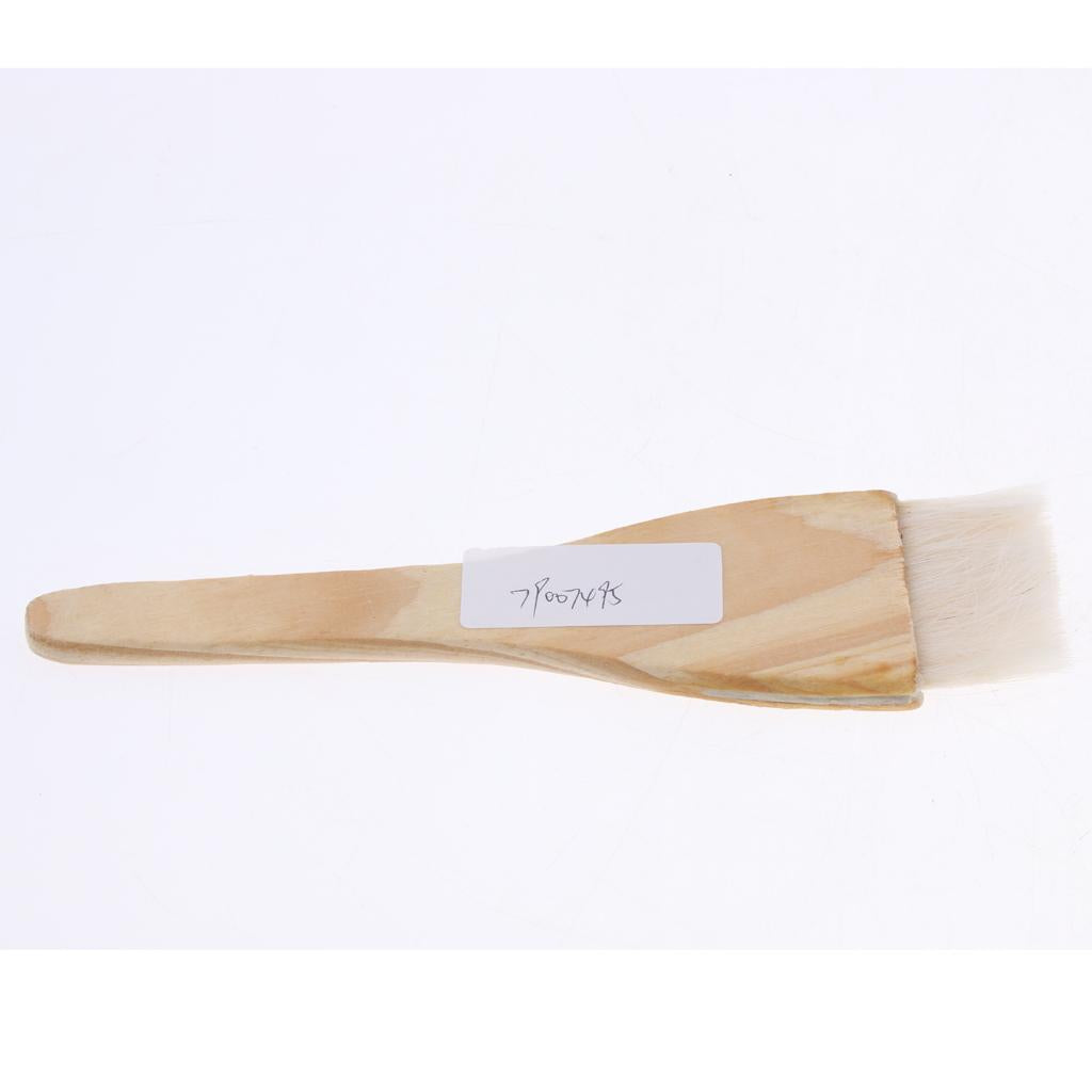 Baking Tool Wooden Handle Wool Brush Barbeque Oil Brush Pastry Brush S/L L