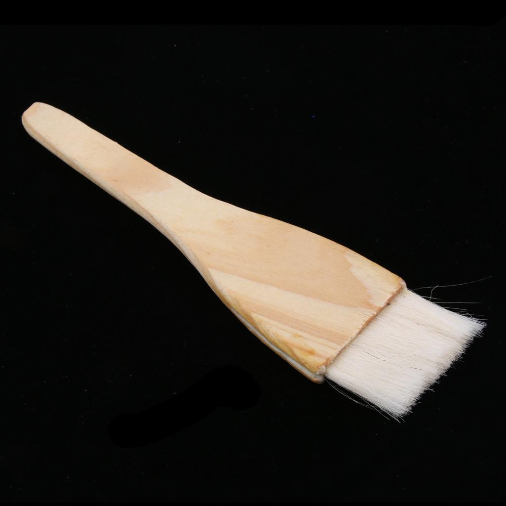 Baking Tool Wooden Handle Wool Brush Barbeque Oil Brush Pastry Brush S/L L