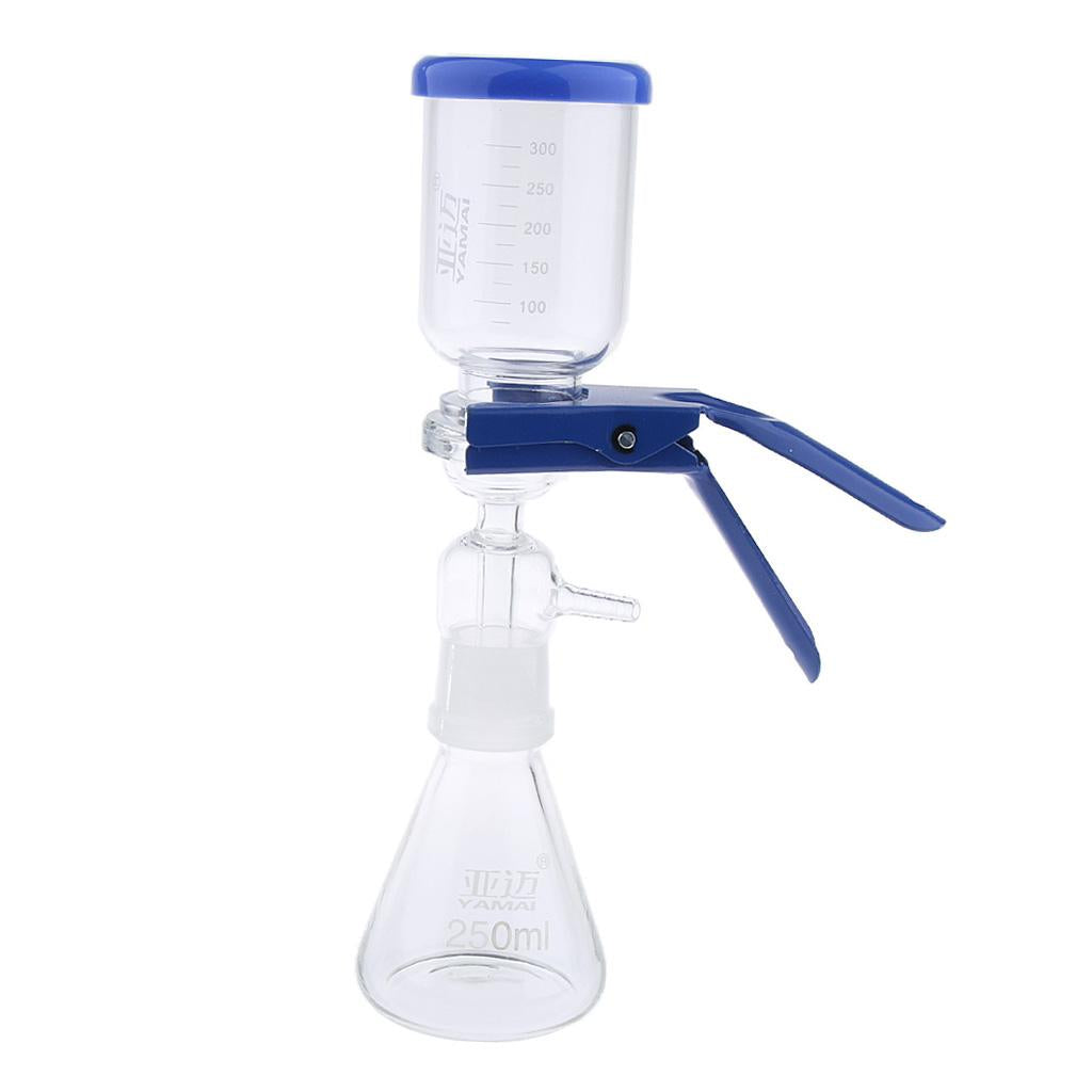 250ml Filtration Apparatus Vacuum Lab Filtering Unit with Funnel and Clamp