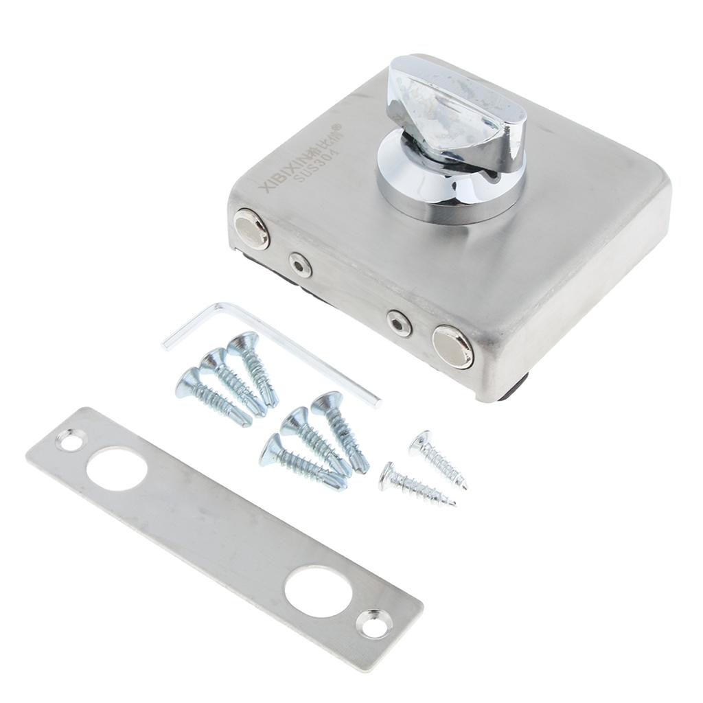 Door Turn Bolt Lock Stainless Steel Toilet Privacy Latch X-MZ1129