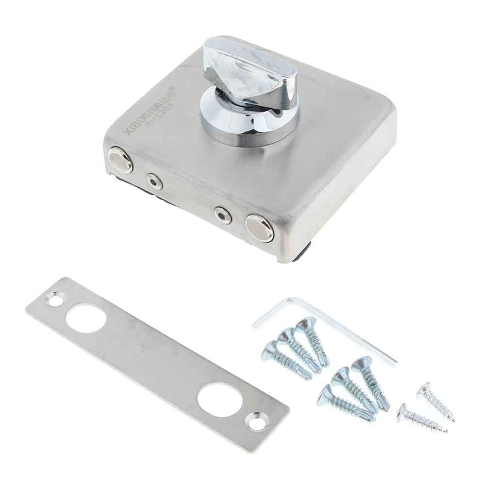 Door Turn Bolt Lock Stainless Steel Toilet Privacy Latch X-MZ1129