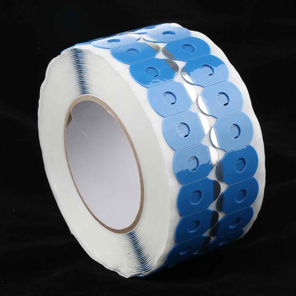 1000 Pcs Optical Eyeglasses Lens Anti-Slip Blocking Pads Sticker Roll Blue