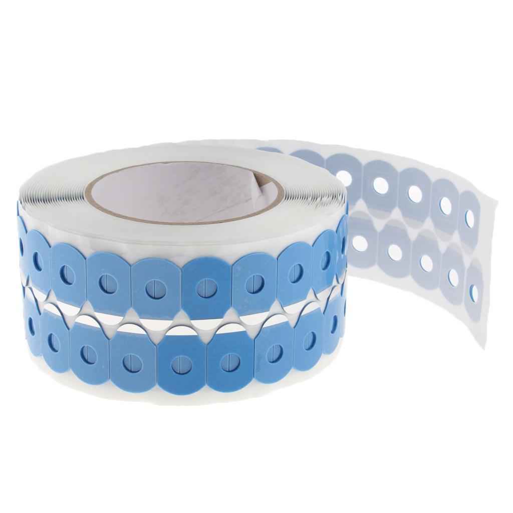 1000 Pcs Optical Eyeglasses Lens Anti-Slip Blocking Pads Sticker Roll Blue