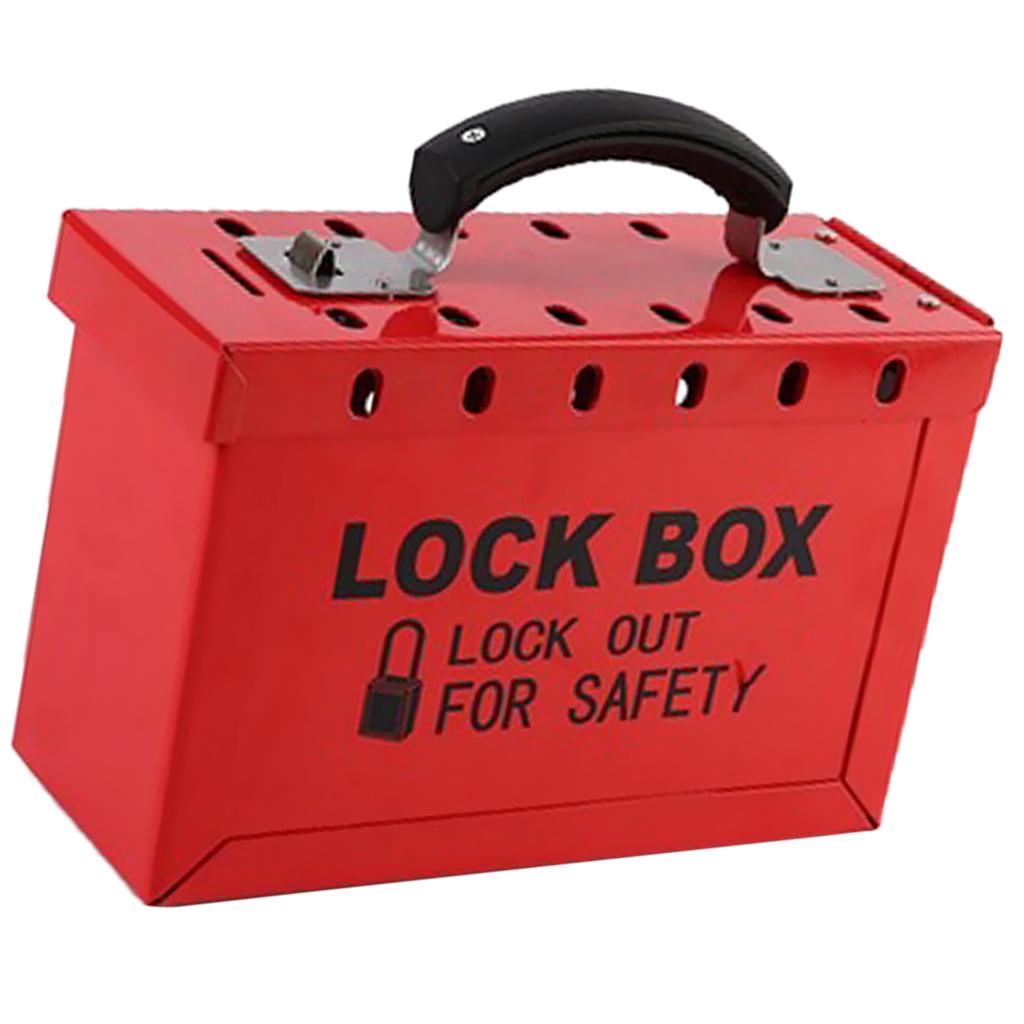 LOTO Box Safety Lockout Tagout Lock Device Storage, up to 12 Padlocks