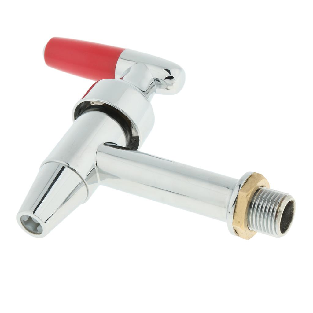 1/2" Hot Cold Water Faucet Kitchen Bathroom Water Dispenser Barrel Tap Brass