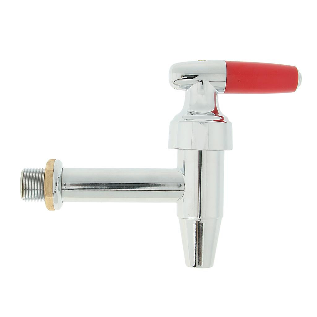 1/2" Hot Cold Water Faucet Kitchen Bathroom Water Dispenser Barrel Tap Brass