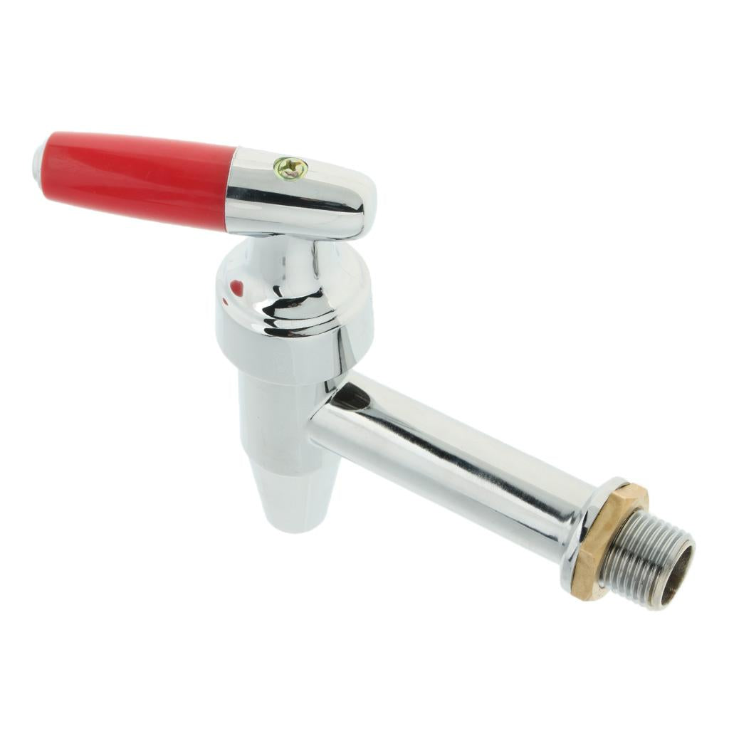 1/2" Hot Cold Water Faucet Kitchen Bathroom Water Dispenser Barrel Tap Brass