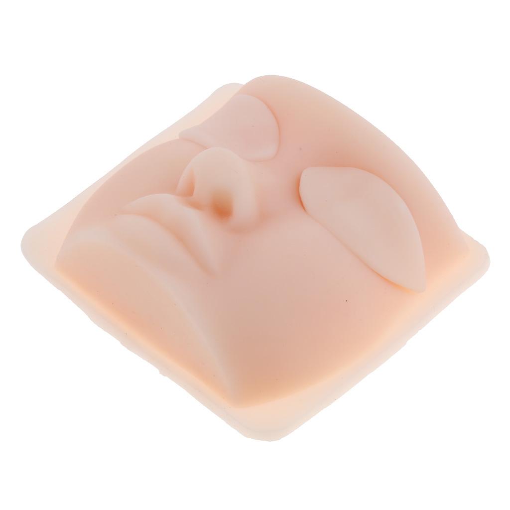Silicone Head Model Skin Suture Facial Model Cosmetic Study Practice