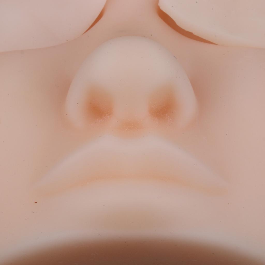 Silicone Head Model Skin Suture Facial Model Cosmetic Study Practice