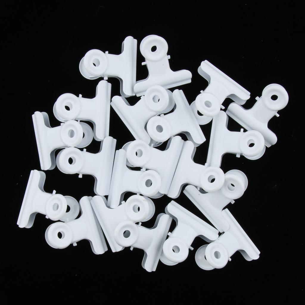 20 Pieces Metal Clip Grip Clip Clamp for Paper Bag Money Photo 38mm