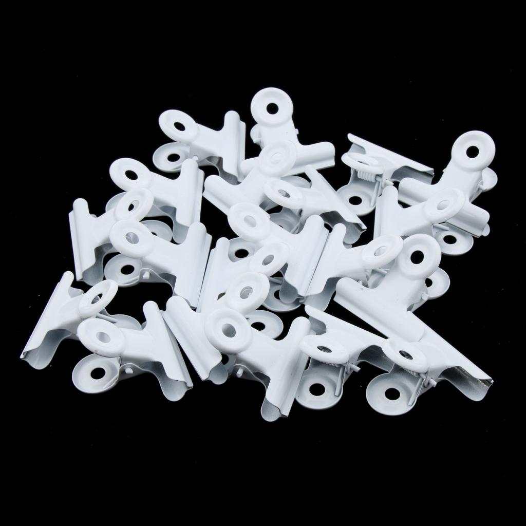 20 Pieces Metal Clip Grip Clip Clamp for Paper Bag Money Photo 38mm