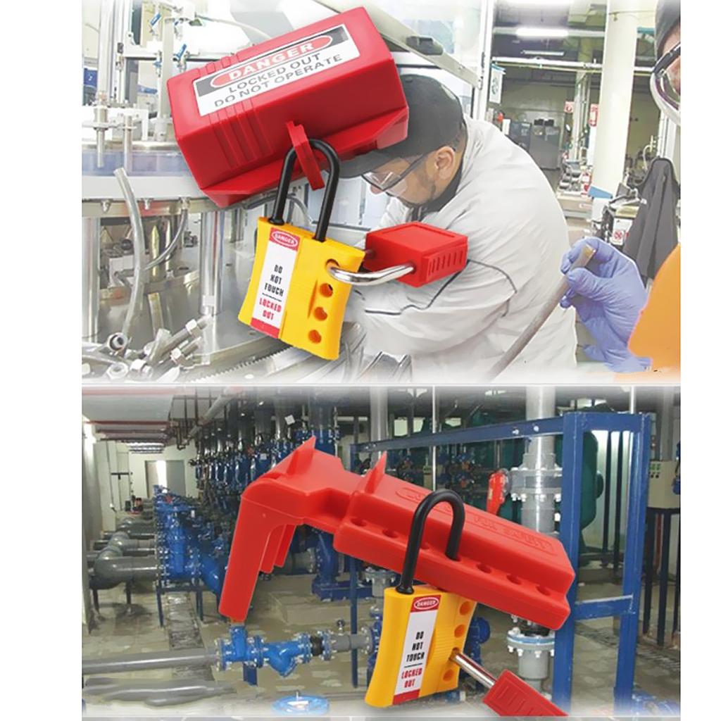 4-Hole Non Conductive Safety Dielectric Slider Fully Insulated Lockout Hasp