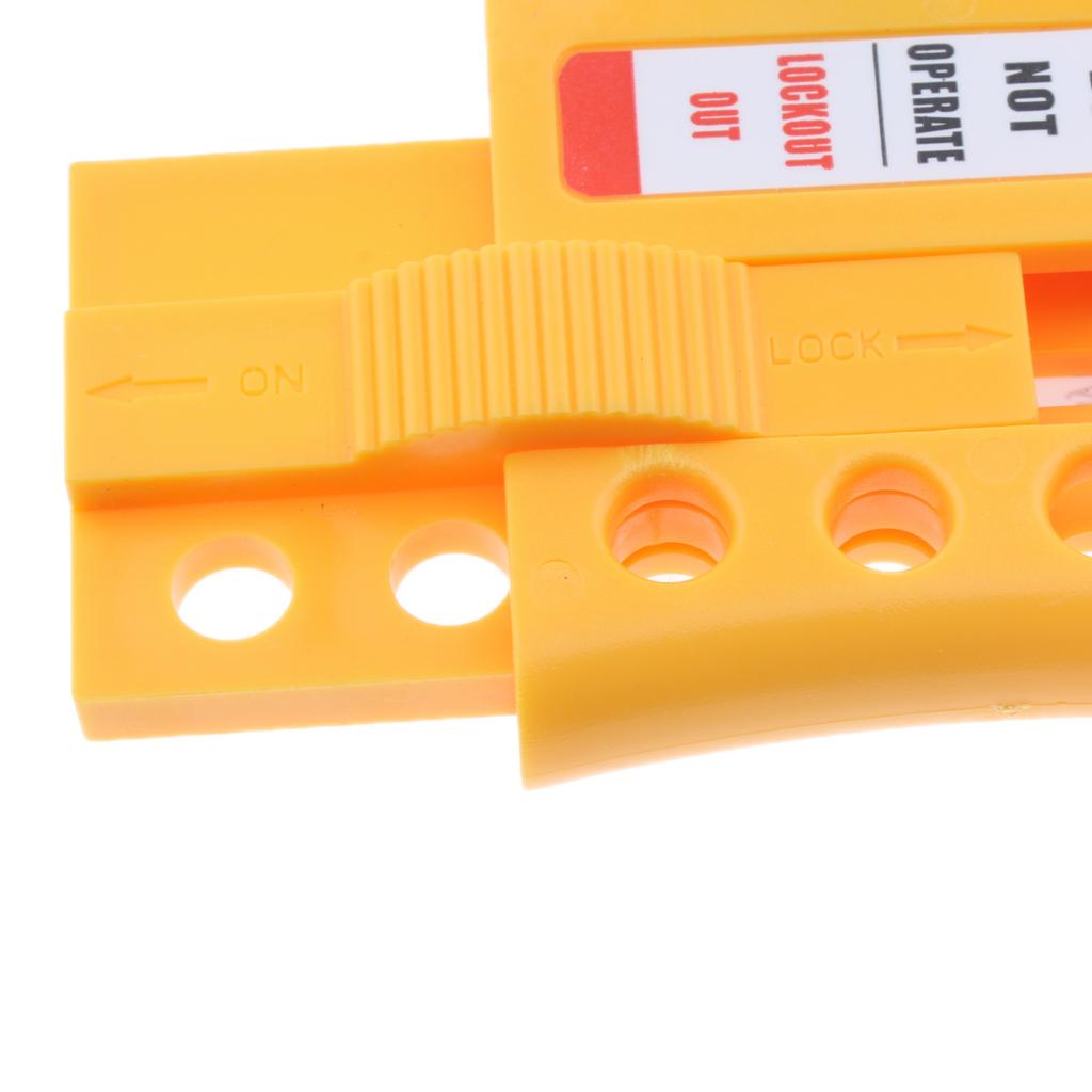 4-Hole Non Conductive Safety Dielectric Slider Fully Insulated Lockout Hasp