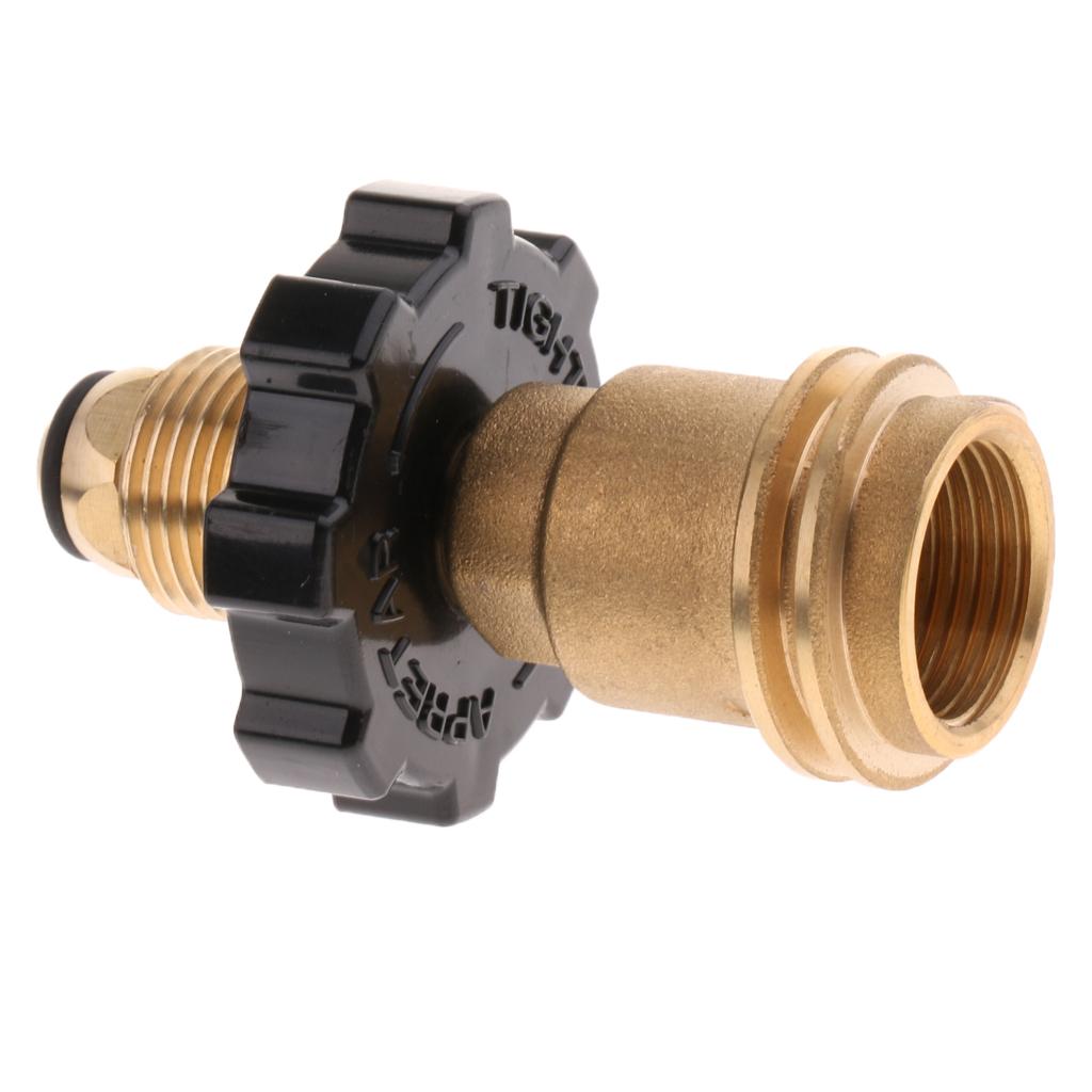 Propane Gas Tank Adapter Universal Converts POL Service Valve To QCC1 Wrench