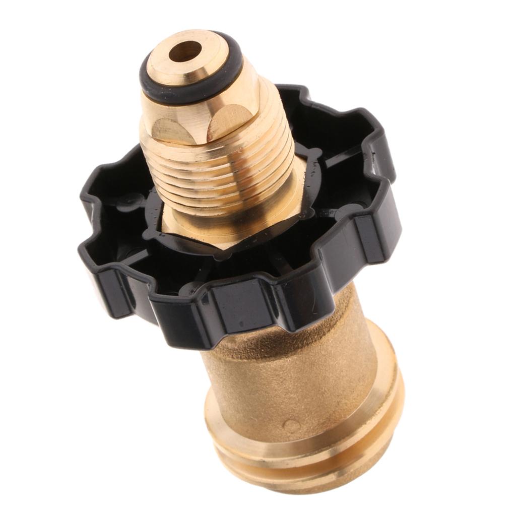Propane Gas Tank Adapter Universal Converts POL Service Valve To QCC1 Wrench