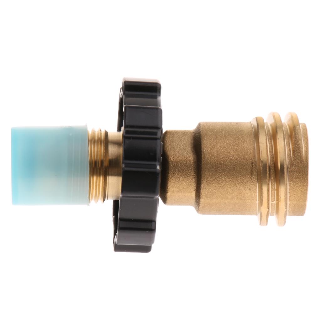 Propane Gas Tank Adapter Universal Converts POL Service Valve To QCC1 Wrench