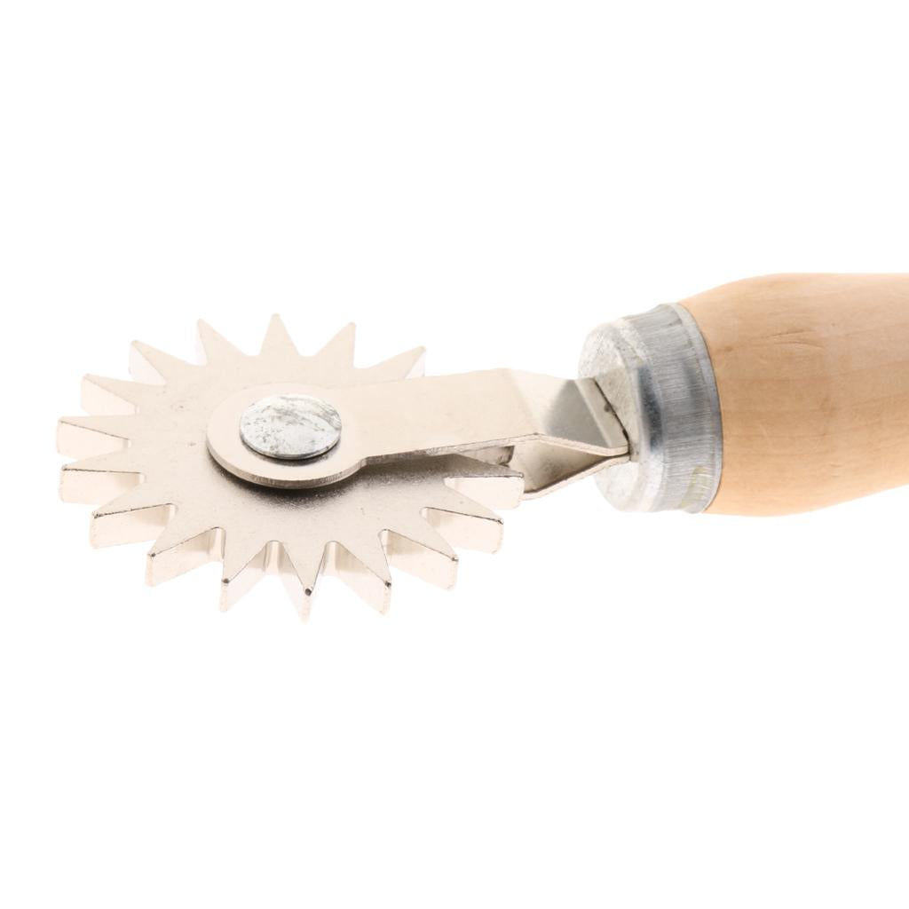 Spur Wire Wheel Beehive Embedder Beekeeping Tools Equipment Wooden Handle