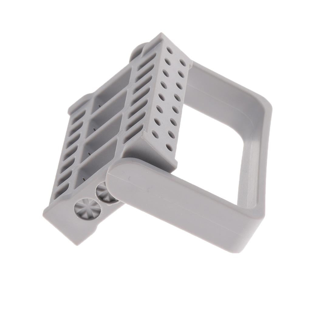 Dental Autoclave 16 Holes Endo Files Holder Stand Disinfection Box Grey