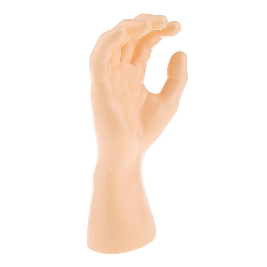 Male Mannequin Hand for Jewelry Bracelet Watch Ring Display Black