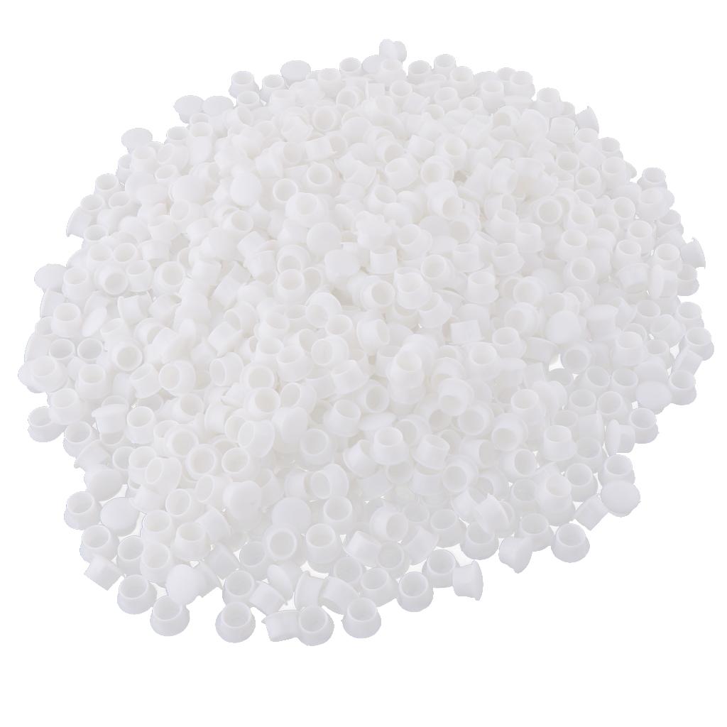 10 mm Plastic Hinge hole Cover Caps for Home Furniture White